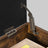 Storage Bench - Synthetic Leather - Rustic Brown and Black - Padded with Shelf