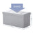 Storage Ottoman - Fabric - Grey - Foldable with Flipping Lid