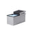 Foldable Storage Ottoman Bench - Fabric - Grey - 300 kg Load Capacity with Flip Lid