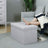 Foldable Storage Ottoman Bench - Fabric - Grey - 300 kg Load Capacity with Flip Lid
