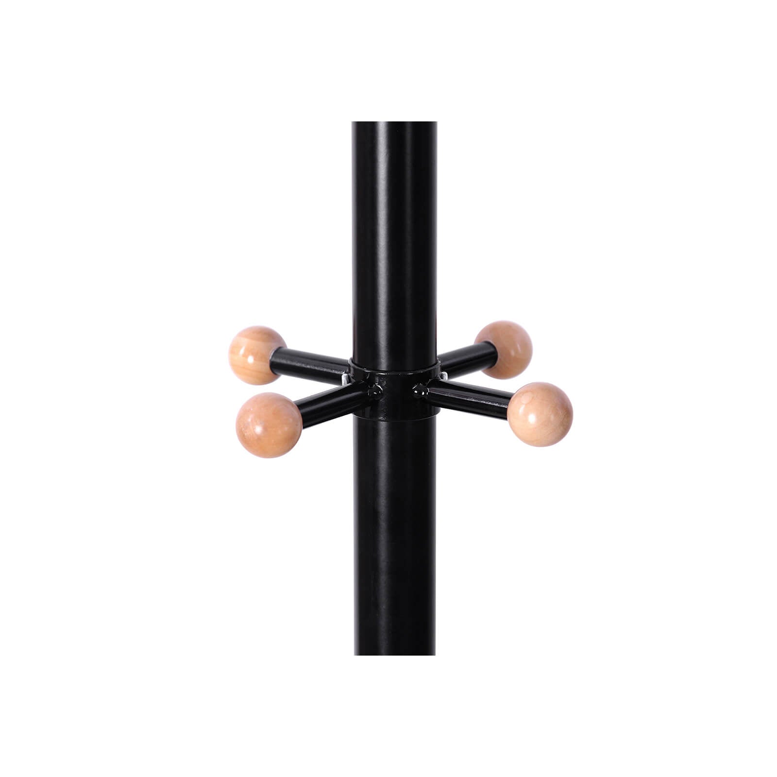 Coat Rack - Metal - Black - 12 Hooks