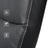 Executive Chair - Synthetic Leather - Black - Comfortable Thick Padding with Adjustable Height and Tilt Mechanism