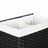 Laundry Hamper - Synthetic Rattan - Natural - 110L Capacity with Divided Compartment