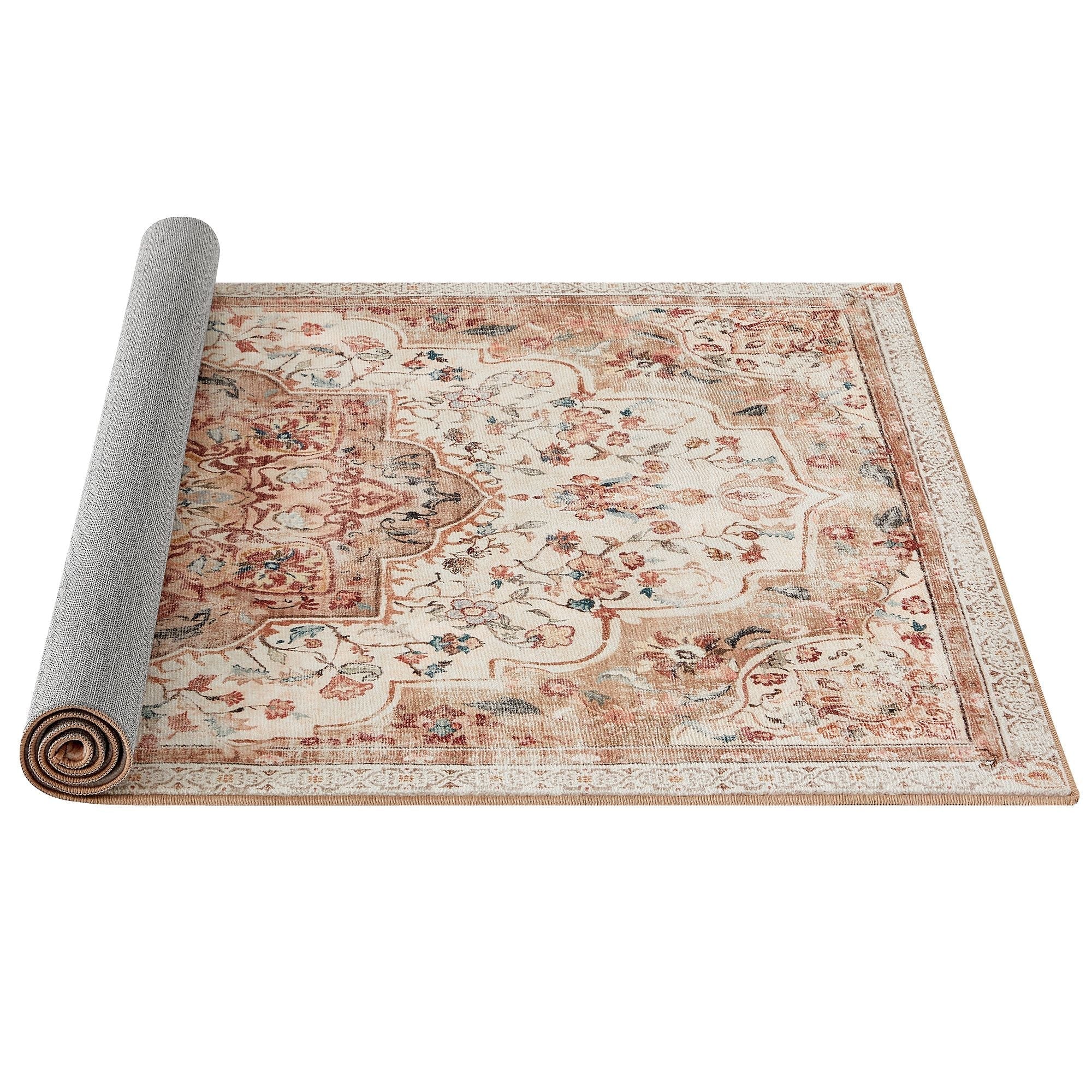 Area Rug - Fabric - Cappuccino Beige - Non-Slip