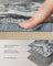 Area Rug Non-Slip Carpet for Bedroom Living Room - Polyester and Felt - Dove Grey