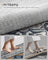 Area Rug Non-Slip Carpet for Bedroom Living Room - Polyester and Felt - Dove Grey