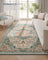 Area Rug Rug for Bedroom Non-Slip Carpet - Polyester and Felt - Teal Blue
