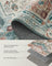Area Rug Rug for Bedroom Non-Slip Carpet - Polyester and Felt - Teal Blue