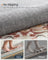 Area Rug Rug for Bedroom Non-Slip Carpet - Polyester and Felt - Teal Blue