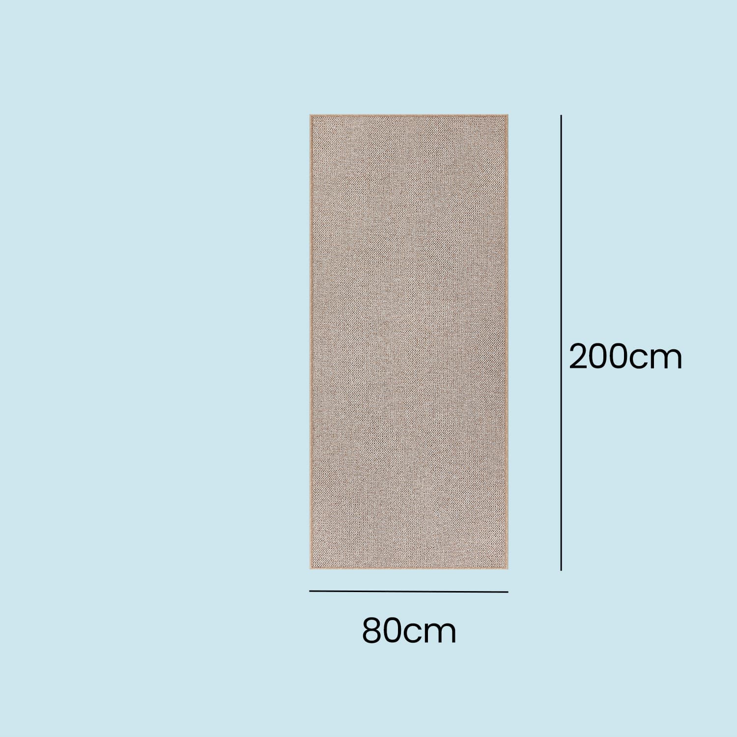 Area Rug - Camel Brown - Faux Jute