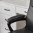 Swivel Office Chair - Mesh - Black - Adjustable Height with Lumbar Support and Thick Padding
