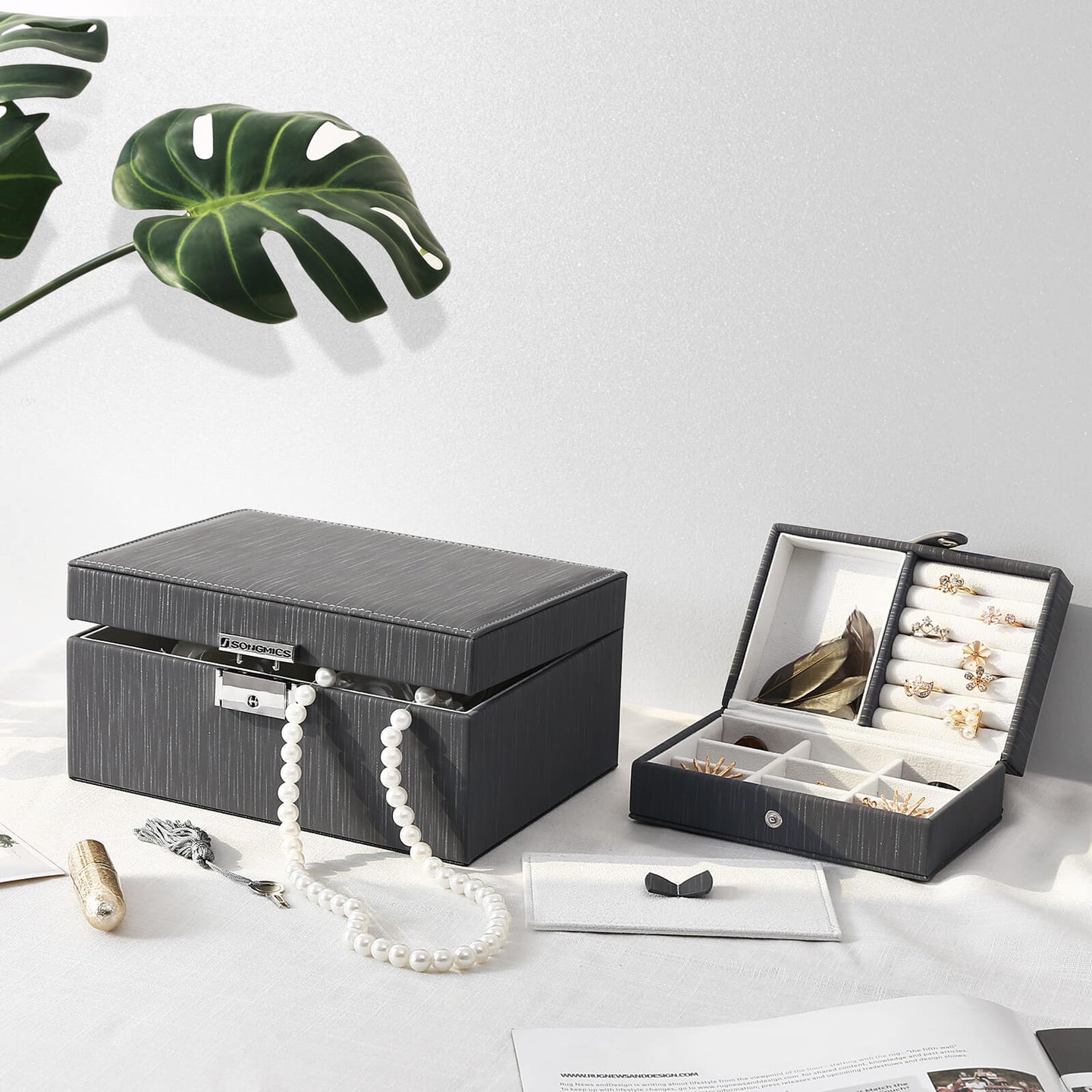Jewelry Box - Black - Thickened Frame