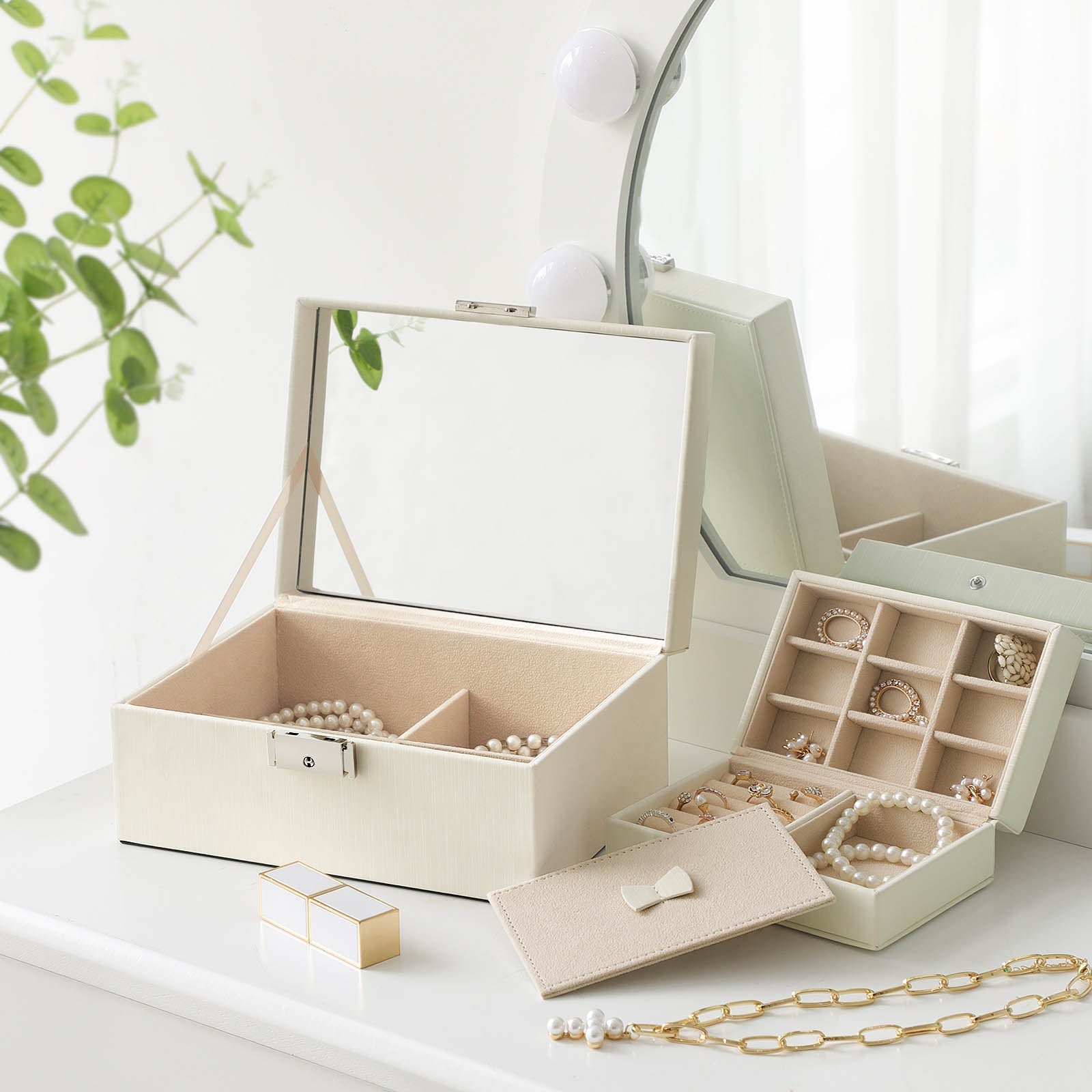Jewelry Box - Black - Thickened Frame