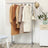 Extendable Garment Rack - Metal - Matte Black and Blue