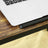 Laptop Desk - Wood - Rustic Brown - Adjustable Tilting Angles and Folding Legs