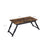 Laptop Desk - Wood - Rustic Brown - Adjustable Tilting Angles and Folding Legs