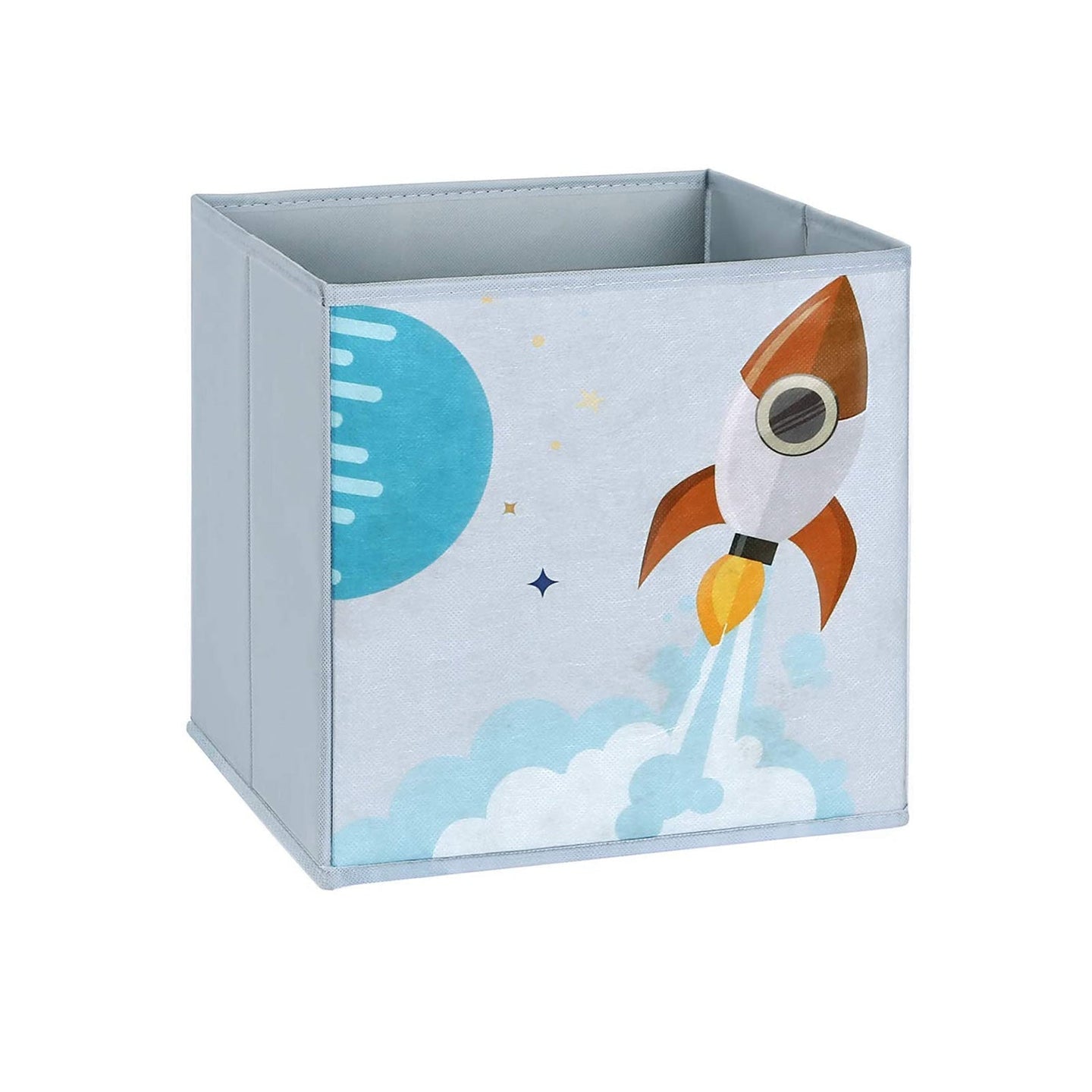 Toy and Book Organiser - Wood - White - Multi-Functional Storage Unit with Storage Boxes