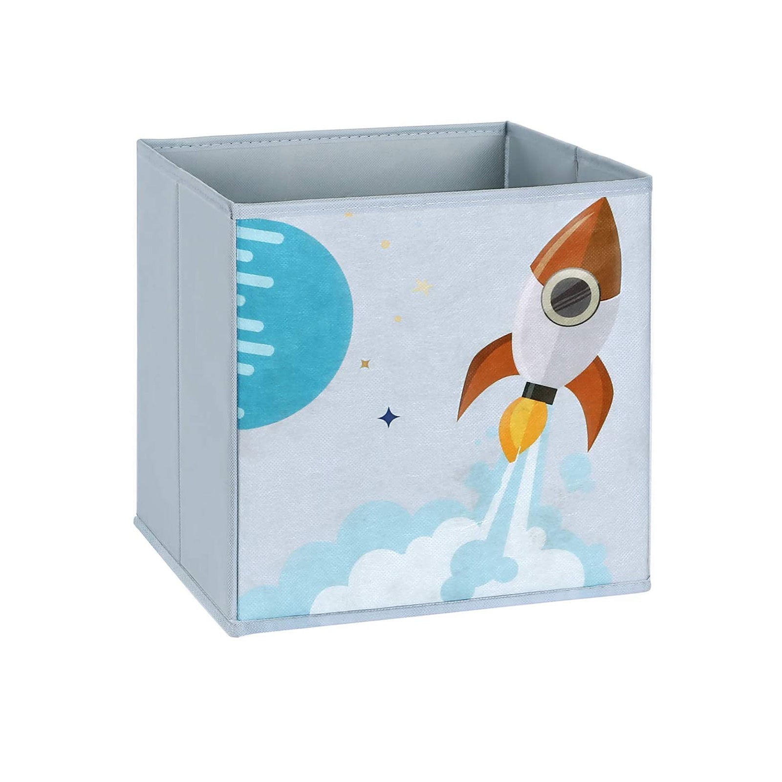 Toy and Book Organiser - Wood - White - Multi-Functional Storage Unit with Storage Boxes