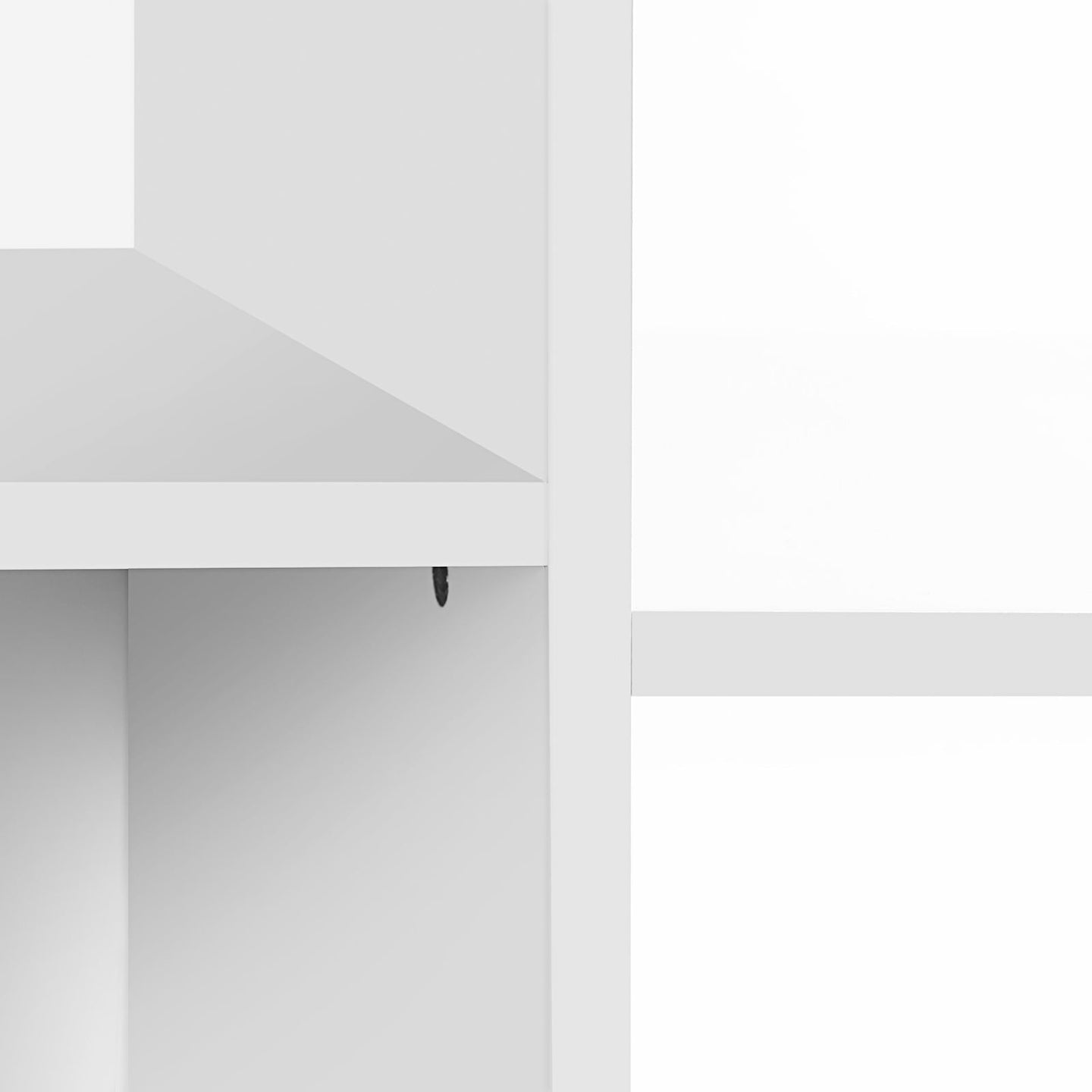 Toy and Book Organiser - Wood - White - Multi-Functional Storage Unit with Storage Boxes