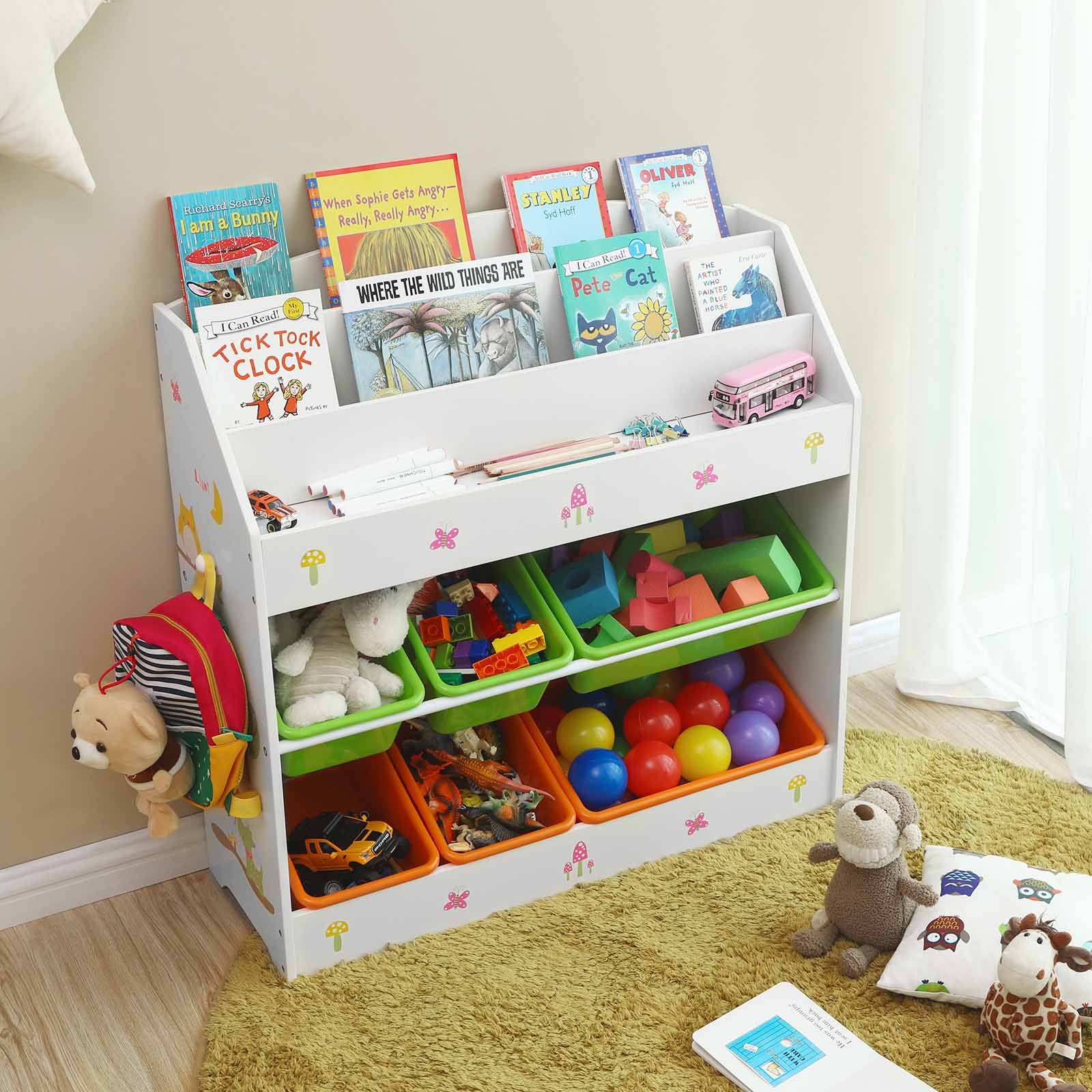Toy and Book Organizer - Wooden