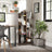 Tree-Shaped Bookshelf - Wood - Rustic Brown - 8 Storage Compartments