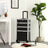 Cosmetic Trolley - Metal - Black - Lockable and Rolling with 360-Degree Casters
