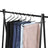 Trouser Slack Hangers - Non-slip, Set of 20 - Metal - Chrome-plated