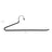 Trouser Slack Hangers - Non-slip, Set of 20 - Metal - Chrome-plated