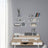 U-Shaped Floating Wall Shelves - Wood - Black - Set of 3 with 15 kg Weight Capacity