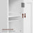 Slim Bathroom Storage Cabinet - Wood - White - Freestanding with Adjustable Shelves