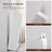Slim Bathroom Storage Cabinet - Wood - White - Freestanding with Adjustable Shelves