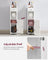 Small Bathroom Storage Cabinet - Wood - White - Adjustable Shelf with Toilet Paper Holder