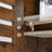 Over-The-Toilet Storage Shelf - Steel Frame - Rustic Brown and Black - Large Cabinet and Shelf