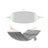 Double Hammock - Includes 2 Pillows - TC Fabric - Gray
