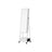 Movable Jewellery Armoire - Wood - White - Full Length Mirror with Lockable Design and Drawer