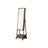 Movable Jewellery Armoire - Wood - White - Full Length Mirror with Lockable Design and Drawer