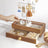 Jewellery Display Stand - Metal - Rustic Brown and White - 2-in-1 Design with Drawer and Removable Slots