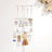 Jewellery Display Stand - Metal - Rustic Brown and White - 2-in-1 Design with Drawer and Removable Slots