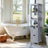 Freestanding Bathroom Floor Cabinet - 2 Drawers - Wood - Dove Gray