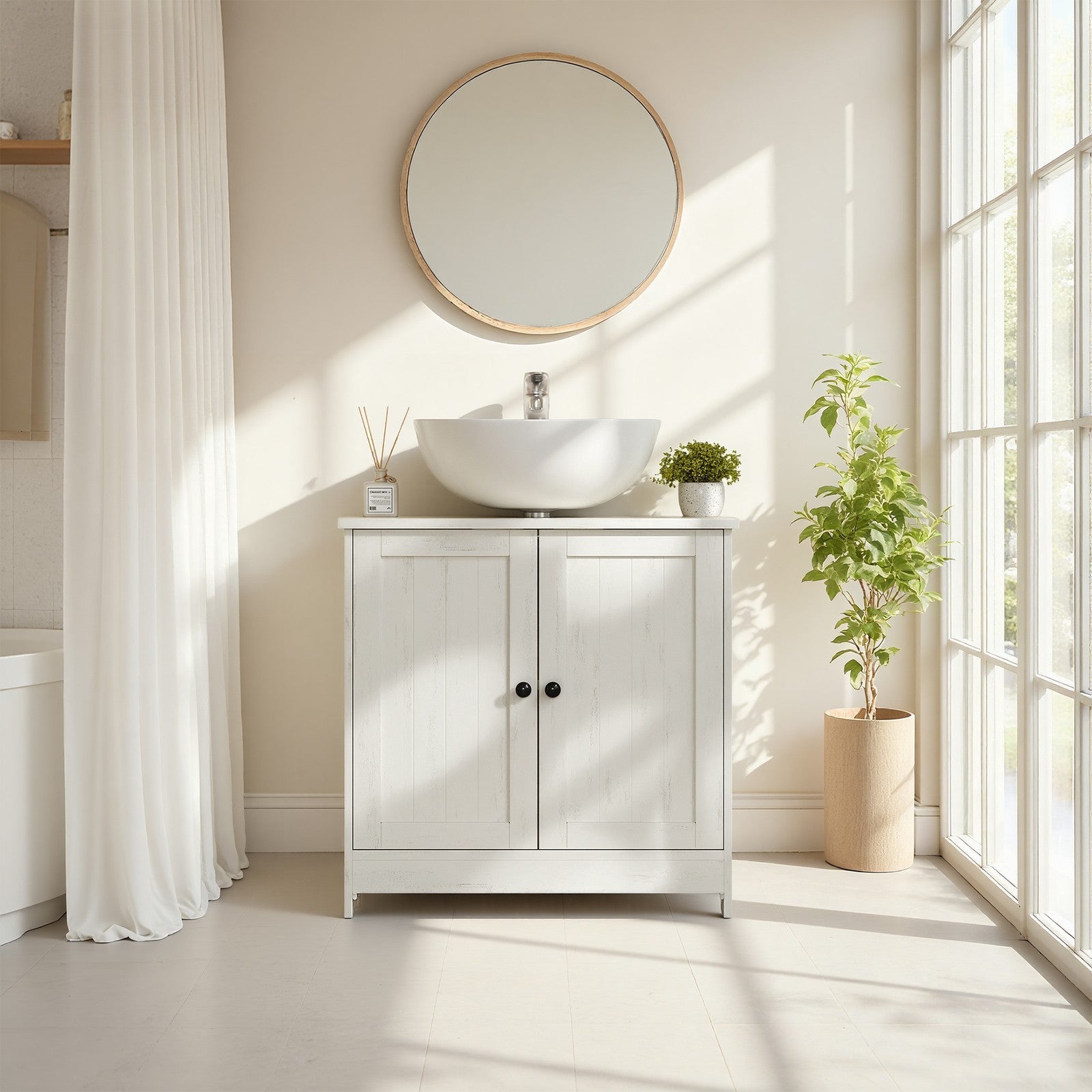 Vanity Storage Unit - 30L - Particleboard - Superfast Toolless Assembly