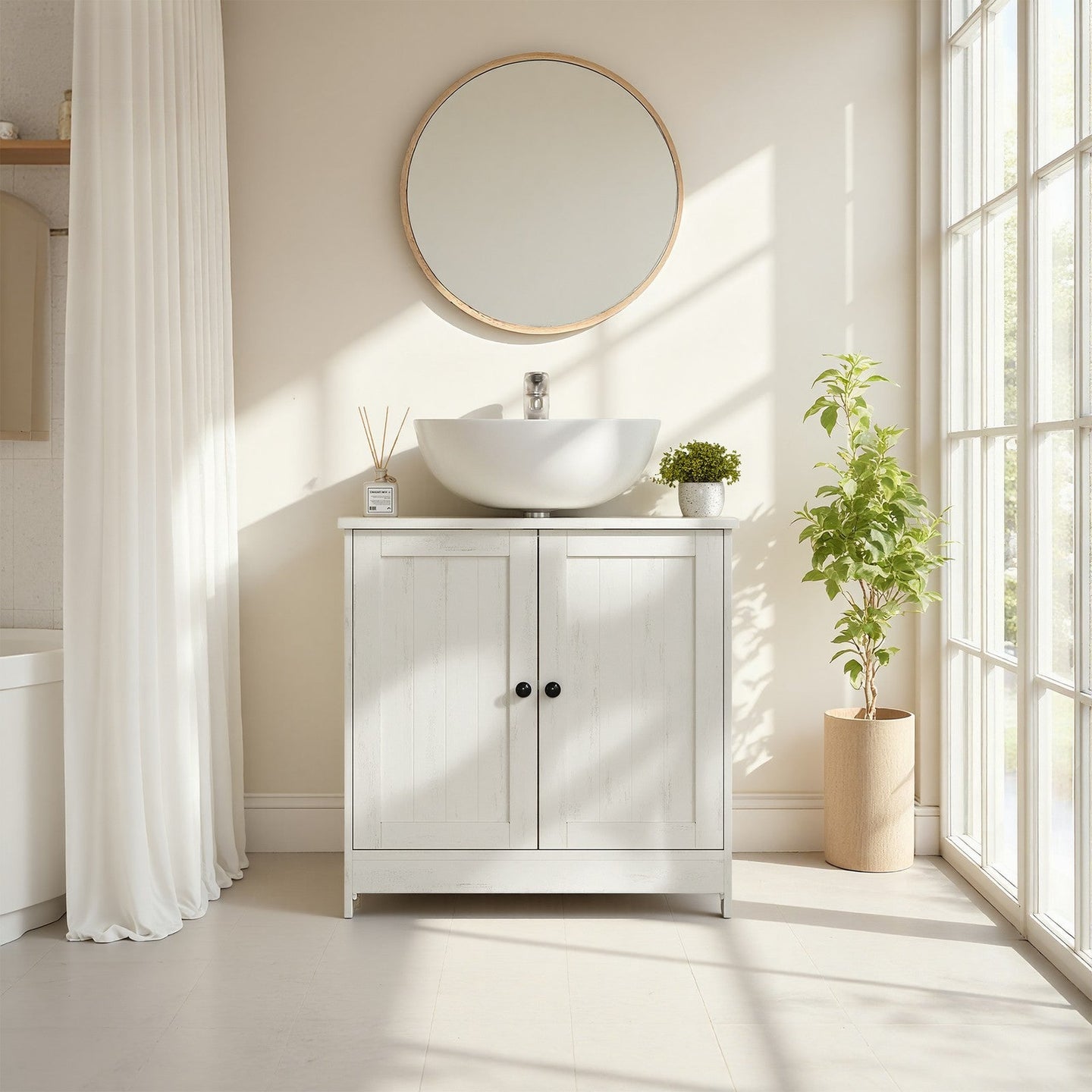 Vanity Storage Unit - 30L - Particleboard - Superfast Toolless Assembly