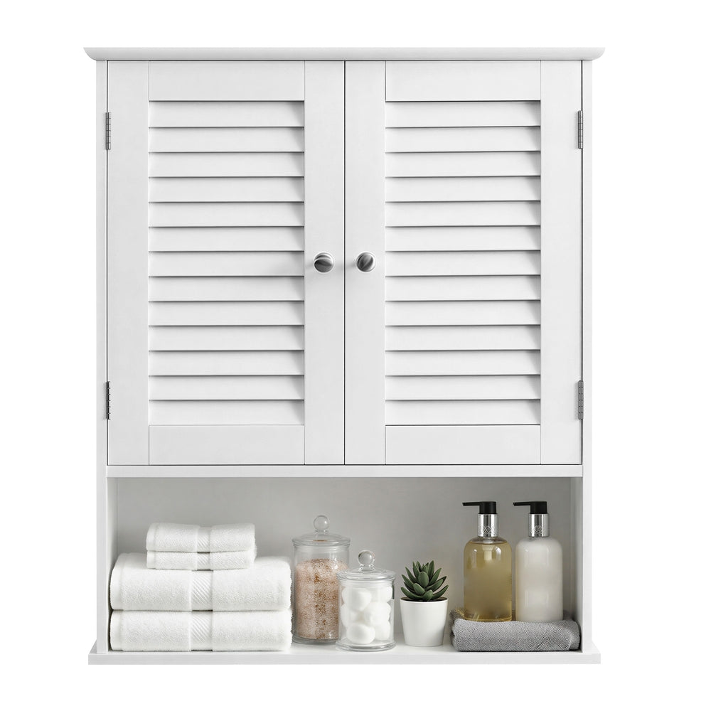 Bathroom Wall Cabinet - 60L - MDF - Adjustable Shelf