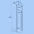 Narrow Bathroom Storage Cabinet - Wood - Dove Grey - Freestanding with Adjustable Shelves
