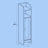 Narrow Bathroom Storage Cabinet - Wood - Dove Grey - Adjustable Shelves