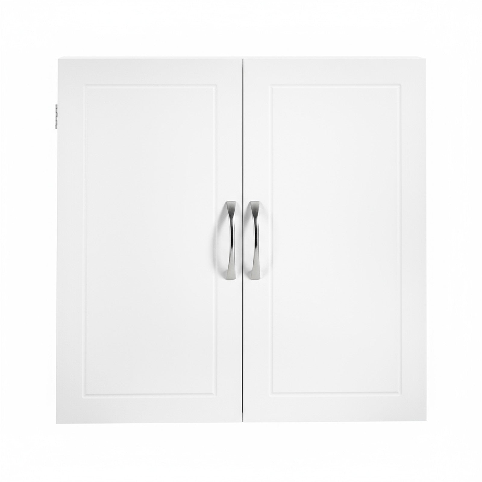 Wall-Mounted Bathroom Storage Cabinet - Wood - Cloud White - Adjustable Shelves