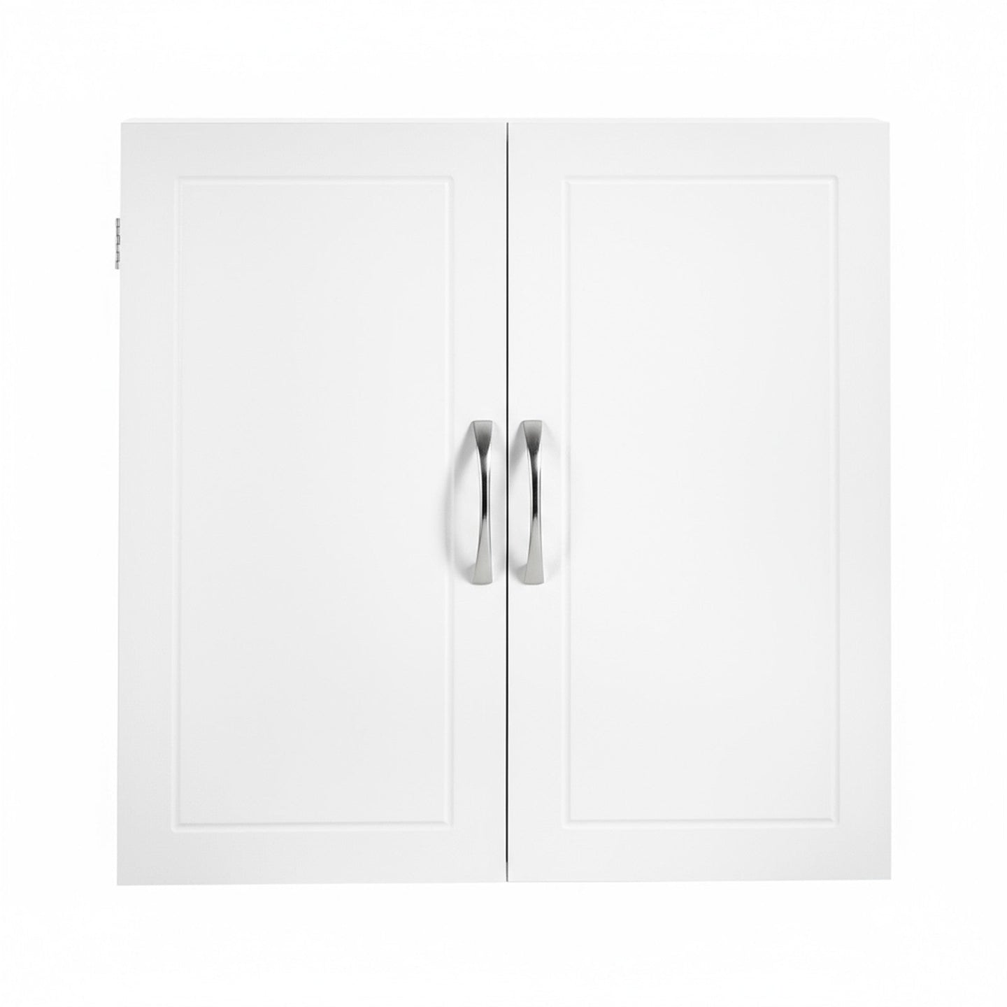 Wall-Mounted Bathroom Storage Cabinet - Wood - Cloud White - Adjustable Shelves