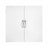 Wall-Mounted Bathroom Storage Cabinet - Wood - Cloud White - Adjustable Shelves