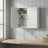 Wall-Mounted Bathroom Storage Cabinet - Wood - Cloud White - Adjustable Shelves