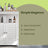 Bathroom Floor Cabinet - 80L - MDF - Freestanding