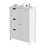 Bathroom Storage Organizer - MDF - White - with Adjustable Shelf